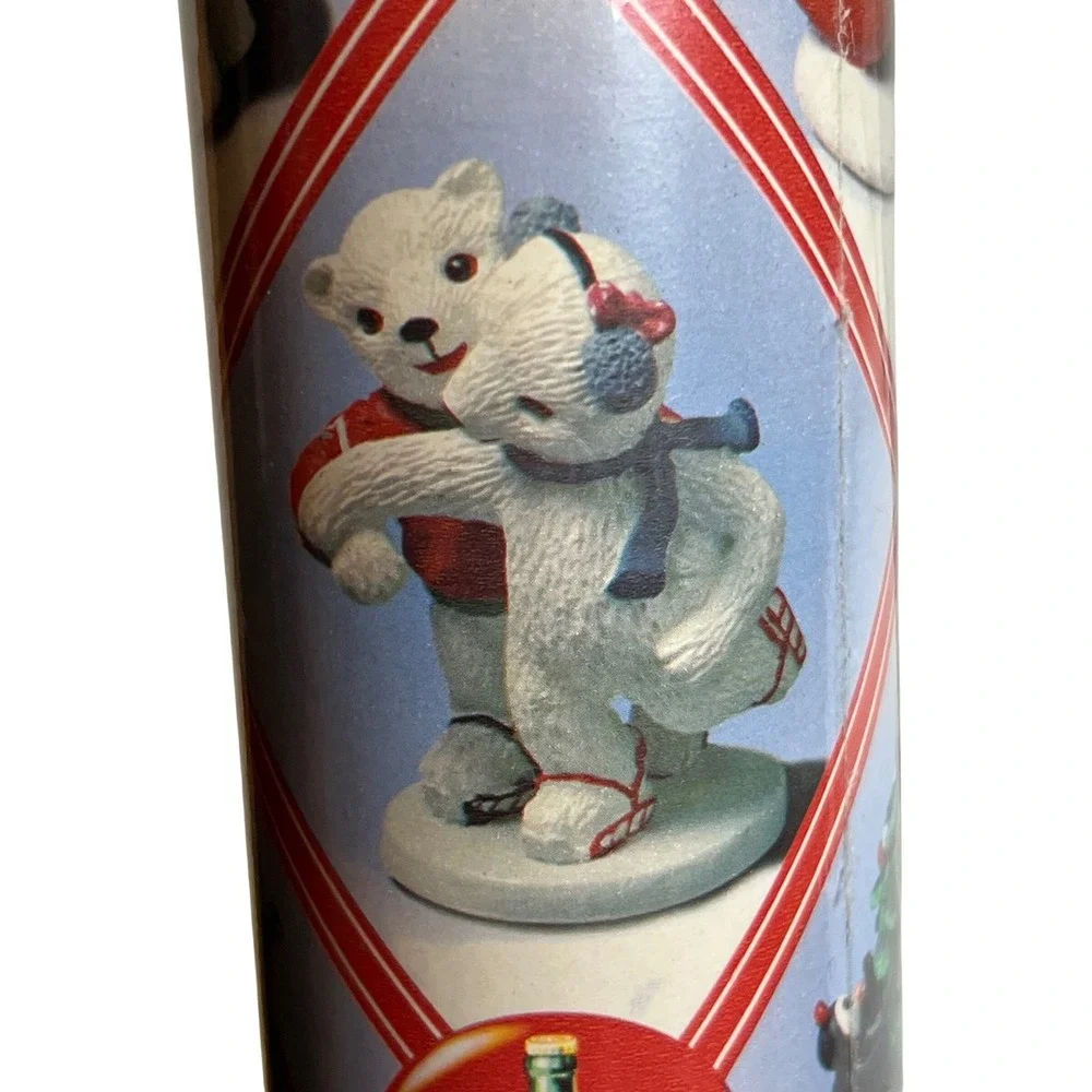 Vintage‎ 1997 Coca-Cola Polar Bear Christmas Wrapping Paper 50 Sq Ft Gift Wrap